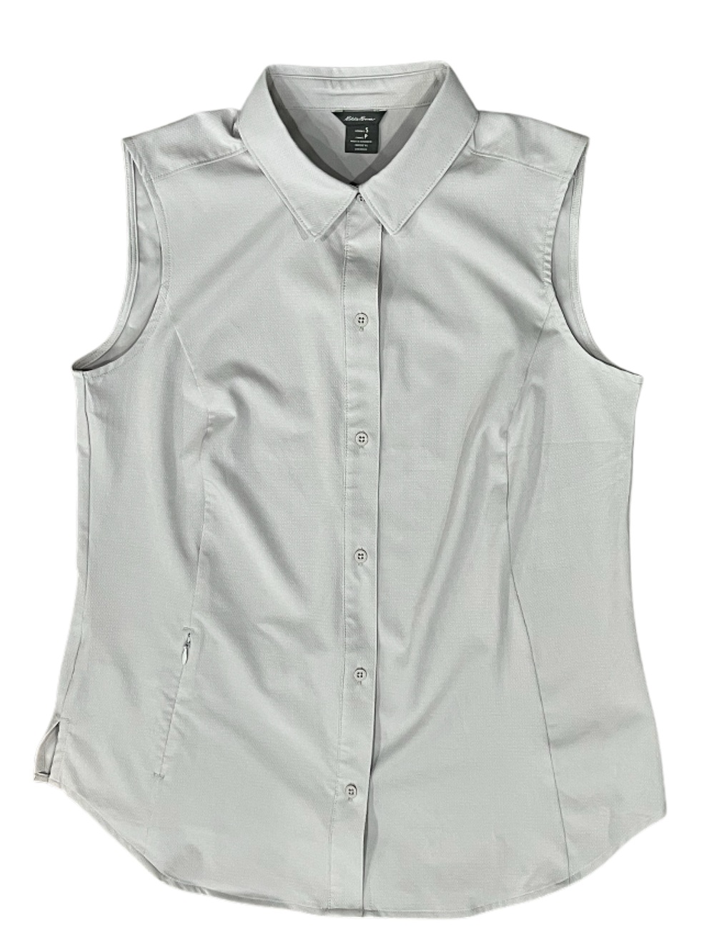 ☀️Eddie Bauer Sleeveless Tech Top with Quick Dry Performance Grey Small
